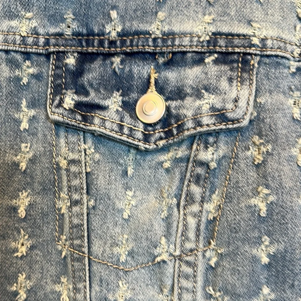 “Tribal Jeans” Ladies Denim Star Pattern Jacket-NWT - Picture 5 of 11
